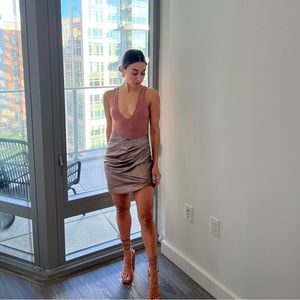 House of CB soft pink bodysuit